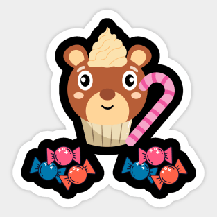 Sweet Bear Muffin Sticker